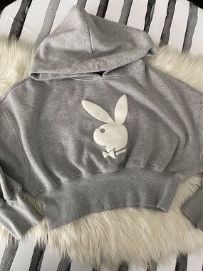 Playboy crop hoodie